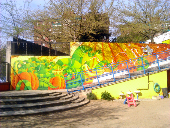 graffiti guarderia barcelona